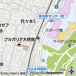 東京都渋谷区代々木5丁目60-1周辺の地図