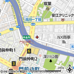 東京都江東区深川2丁目5周辺の地図