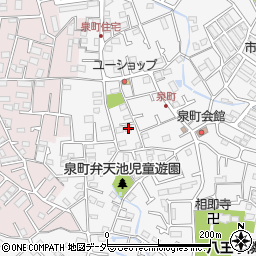 東京都八王子市泉町1282周辺の地図