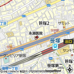 ガラ・シティ笹塚駅前周辺の地図