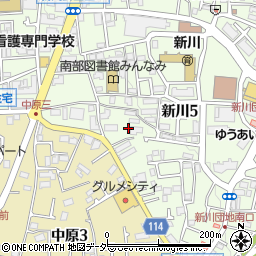 東京都三鷹市新川5丁目13周辺の地図