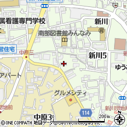 東京都三鷹市新川5丁目13-6周辺の地図