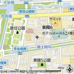 東京都江東区東陽6丁目周辺の地図