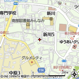 東京都三鷹市新川5丁目13-21周辺の地図