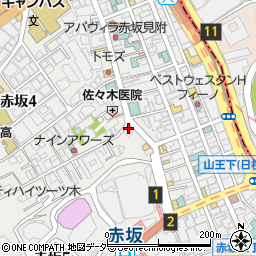 テンシャンフェイウェイ（天香回味）　赤坂店周辺の地図