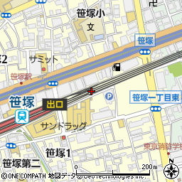 青山餃子房 笹塚店周辺の地図