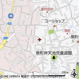 東京都八王子市泉町1194-7周辺の地図
