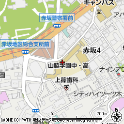山脇学園中学校周辺の地図