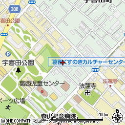 東京都江戸川区宇喜田町206周辺の地図