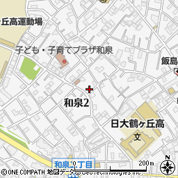 東京都杉並区和泉2丁目36-27周辺の地図