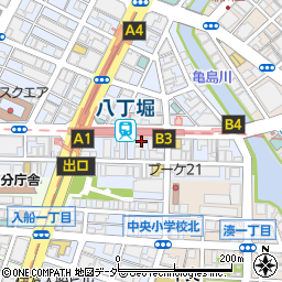 トヨタモビリティサービス八丁堀店周辺の地図