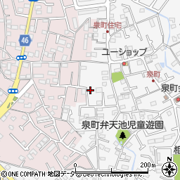 東京都八王子市泉町1194-8周辺の地図