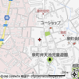 東京都八王子市泉町1194-1周辺の地図