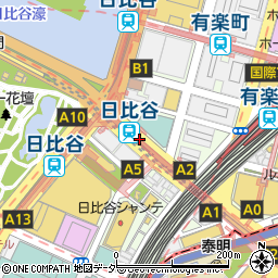 日比谷駅周辺の地図