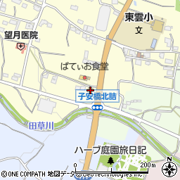 山梨県甲州市勝沼町休息1322周辺の地図