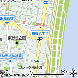 東砂六北周辺の地図