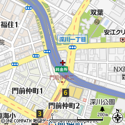 東京都江東区深川1丁目1周辺の地図