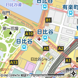 東京地下鉄株式会社　日比谷線日比谷駅周辺の地図