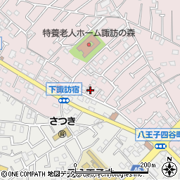 東京都八王子市諏訪町117周辺の地図