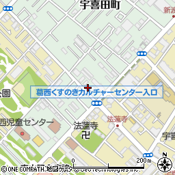 東京都江戸川区宇喜田町1281周辺の地図