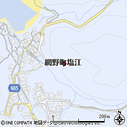 京都府京丹後市網野町塩江周辺の地図
