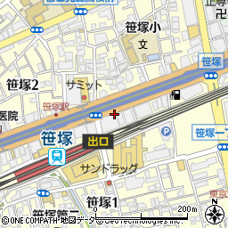 吉野家 笹塚京王クラウン街店周辺の地図