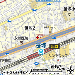 クリエ笹塚周辺の地図