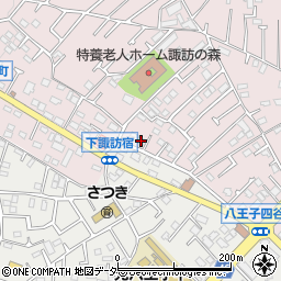 東京都八王子市諏訪町116周辺の地図