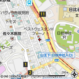 レジーア赤坂ビル周辺の地図
