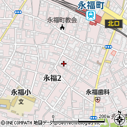東京都杉並区永福周辺の地図