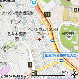 クローフィッシュ赤坂周辺の地図