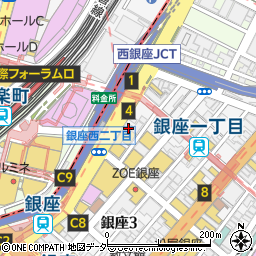 東京都中央区銀座2丁目2-17周辺の地図
