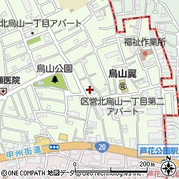東京都世田谷区北烏山1丁目23周辺の地図