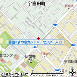 東京都江戸川区宇喜田町1290周辺の地図