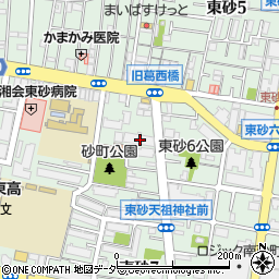 辰巳菱機　東京事業所駐車場周辺の地図
