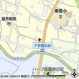 山梨県甲州市勝沼町休息1363周辺の地図