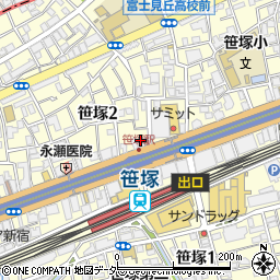 ソフトバンク笹塚店周辺の地図