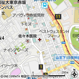 ＬＩＶＥ・ＢＡＲ・赤坂Ｔｏｎａｌｉｔｅ周辺の地図