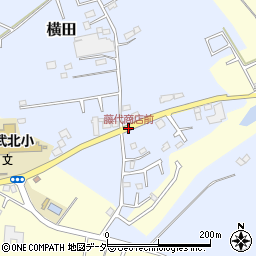 藤代商店前周辺の地図