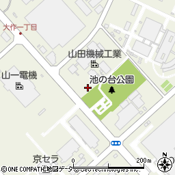 千葉県佐倉市大作周辺の地図