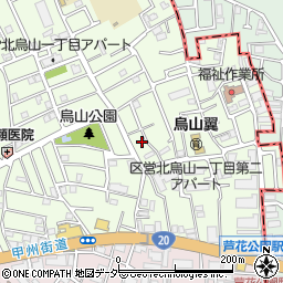 東京都世田谷区北烏山1丁目23-11周辺の地図