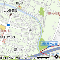 東京都三鷹市新川4丁目18-6周辺の地図