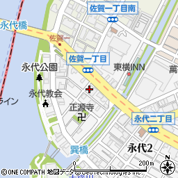 倉庫会館周辺の地図