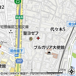 東京都渋谷区代々木5丁目30-1周辺の地図