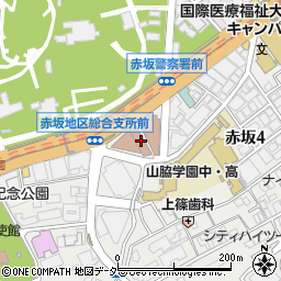 赤坂コミュニティーぷらざ周辺の地図