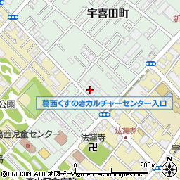 東京都江戸川区宇喜田町1280周辺の地図