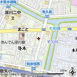 東京都江東区冬木17周辺の地図