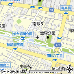 太洋日産自動車販売江東工場周辺の地図