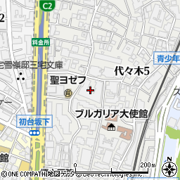 東京都渋谷区代々木5丁目30周辺の地図