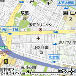 東京都江東区深川2丁目8周辺の地図